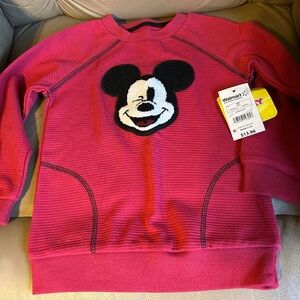 Girls Kids Disney Junior Mickey Long Sleeve Top Sweatshirt 4T NEW